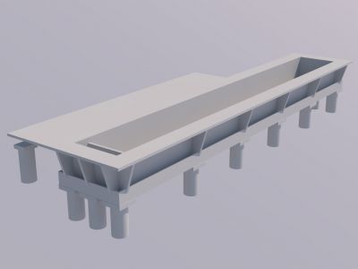 Piscine couloir de nage